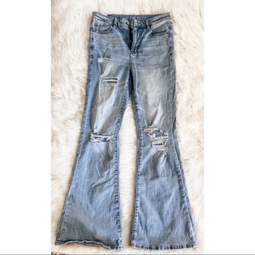 High Waited Super Stretch Flare Jeans